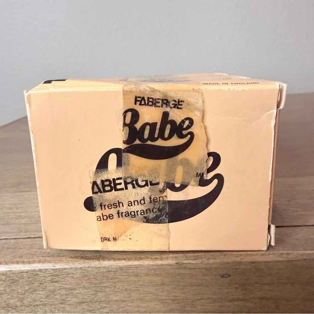 NOS Vintage Faberge’ Babe 3 bars scented soap
